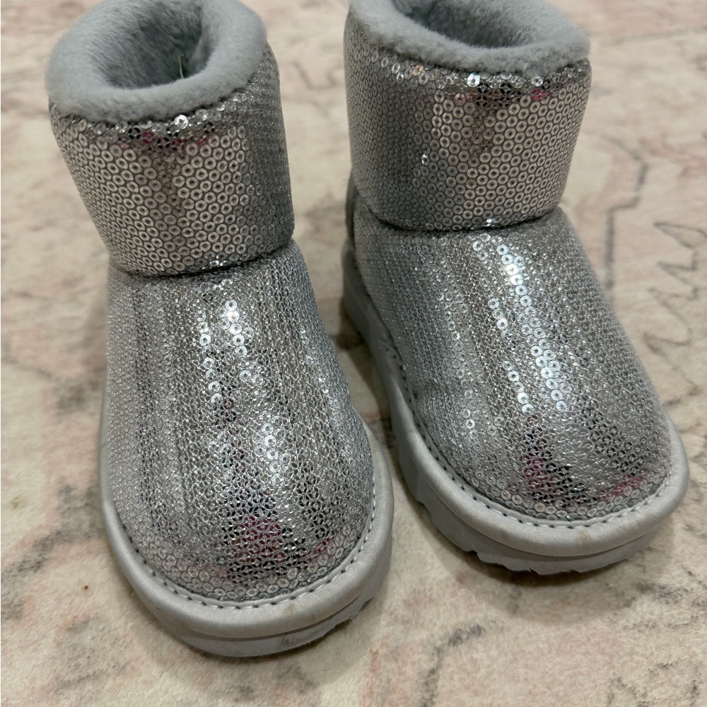 Silver Sequin Uggs Boots